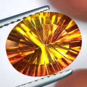 2.44 Cts Natural Mystic Quartz 10X8mm Oval Concave Cut Brazil